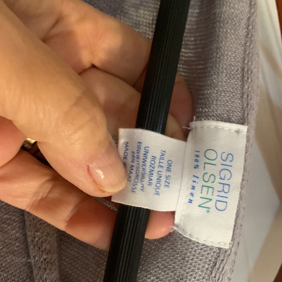 Gorgeous Sigrid Olsen linen poncho in 100%linen in EUC - Picture 2 of 3